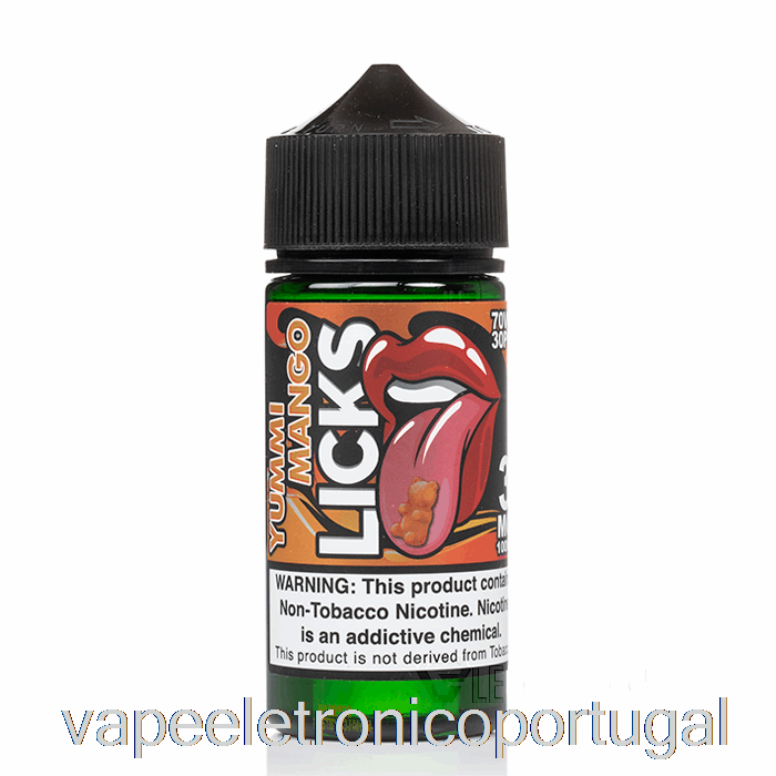 Vape Eletrônico Yummi Mango - Licks Roll Upz - 100ml 3mg